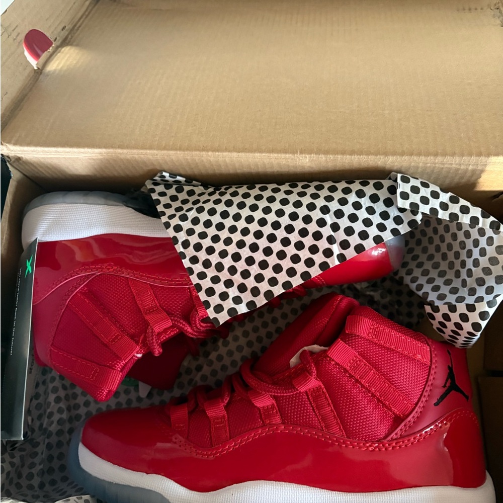 Jordan Kids' Bright Red Sneakers